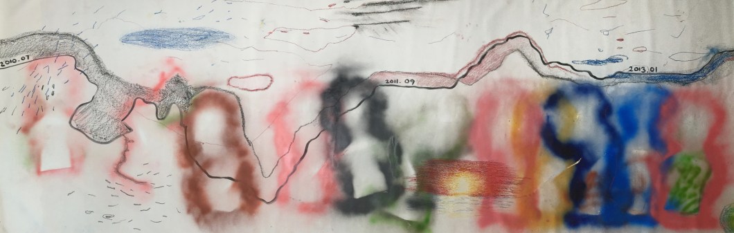 10m Scroll Collective worked on by various artists and novices